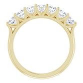 14K Yellow 1 3/8 CTW Natural Diamond Anniversary Band